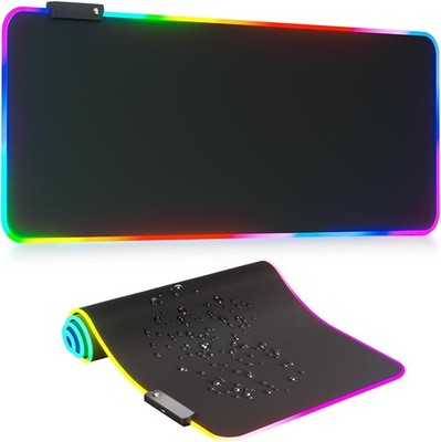 DR CATCH RGB LED Gaming Mouse Pad XL 31.5x12in 14 Lighting Modes USB Mouse Mat
