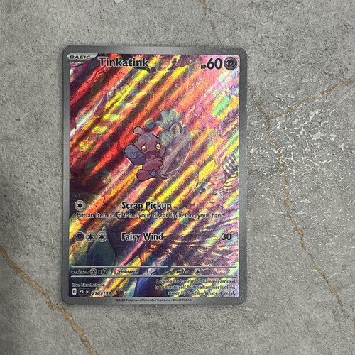 Tinkatink 216/193 Paldea Evolved Illustration Rare Holo Pokemon Card LP-Better