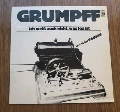 Grumpff  - Ich Weiß Auch Nicht, Was Los Ist LP Record (Wergo, 1981) EX DNAP