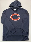 Nike Chicago Bears Hoodie Mens Large Navy Blue Sweatshirt Authentic NFL Logo
