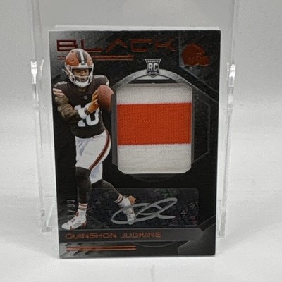 Panini 2025 Black Quinshon Judkins Browns Rookie Patch Auto 11/99