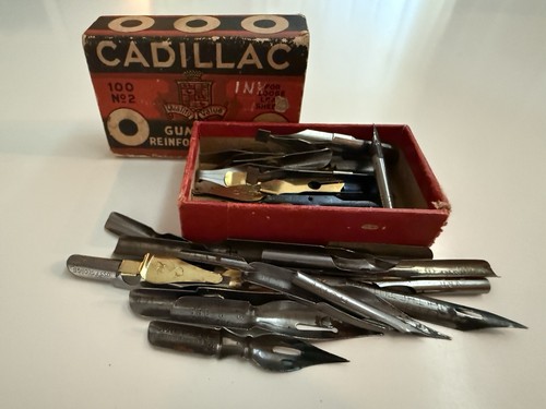 Vintage Lot Of Nibs Variety Of Brands Types Calligraphy Fountain Pen