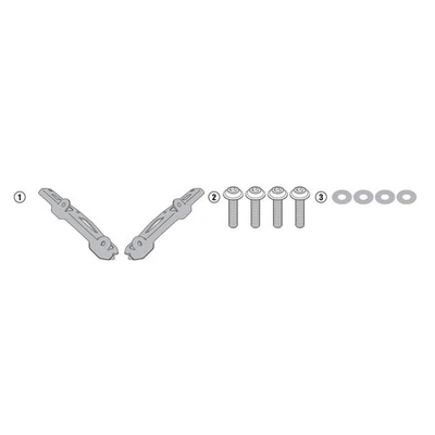 Porte-bagages arriere Givi top-cases Monolock sacoches Askoll NGS1 2020-2022 - Photo 1/4