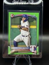2025 Bowman Cody Freeman #BP-112 Prospects Neon Green Border #/399 Rangers