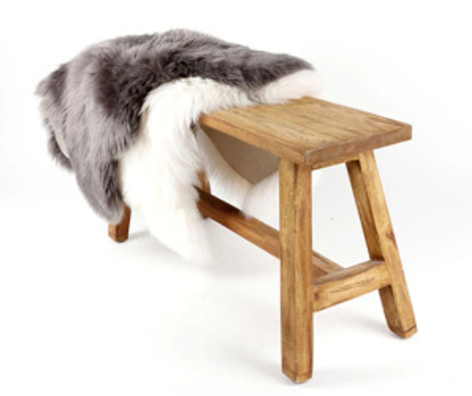 Rustikale Sitzbank aus Altholz 90x35cm Landhausbank Dielenbank Holzbank Bank - Bild 2 von 4