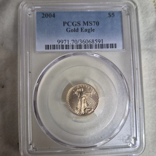 2004 1/10oz Gold Eagle MS70