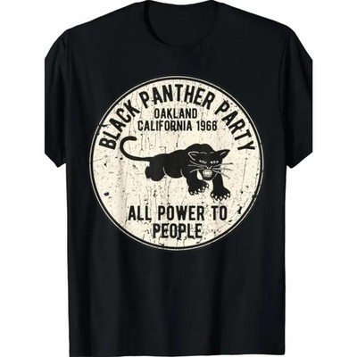 Summer Short Sleeve Casual T-Shirt 1966 Oakland, California Black Panther Party