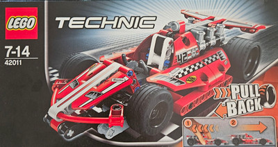 LEGO Technic 42011 Pull-Back Rennwagen Set 7 14 in Schachtel