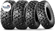 Set of 4 At25X8-12 At25X10-12 ATV UTV Mud Sand Tires,25X8X12 Front 25X10X12