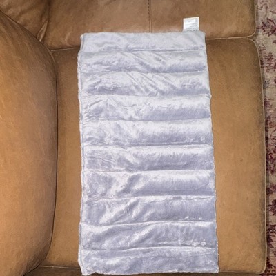 reviX Microwavable Heating Blanket Throw Gray Solid Polyester