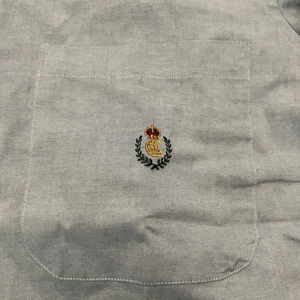 NUEVO CON ETIQUETAS DEADSTOCK Chaps Ralph Lauren 15.5 32/33 Camisa de vestir Oxford de tela con botones Foto 4 de 4