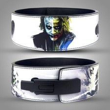 Joker Weight lifting Belt - Anime Lifting Belt Powerlifting Belt Leather 13mm
