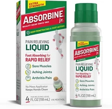 Absorbine Jr Plus Pain Relieving Liquid - New Extra Strength Formula - 4 Fl Oz