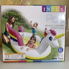 Mystic Unicorn Intex Inflatable Baby Toddler Swimming Pool Family Fun NEW