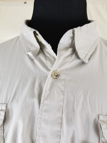Columbia Mens Shirt PFG Fishing Light Weight Convertible Sleeves Beige XXL - Picture 5 of 10