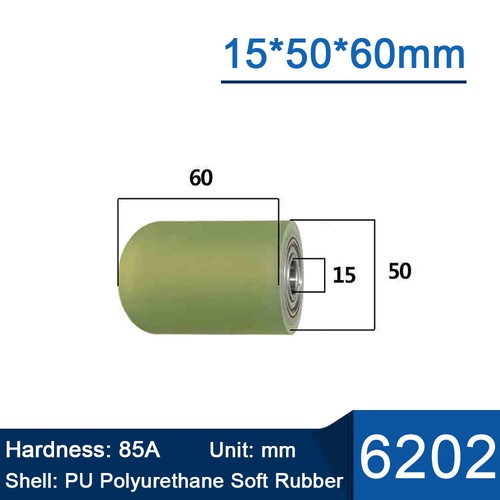 PU Polyurethane Iron Core Roller With Two Bearing Guiding Wheel Flat Belt Idler - Picture 103 of 158