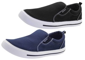 mens canvas slip on deck shoes