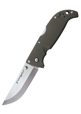 Taschenmesser Finn Wolf, Olivgrün Einhandmesser rostfreier Stahl