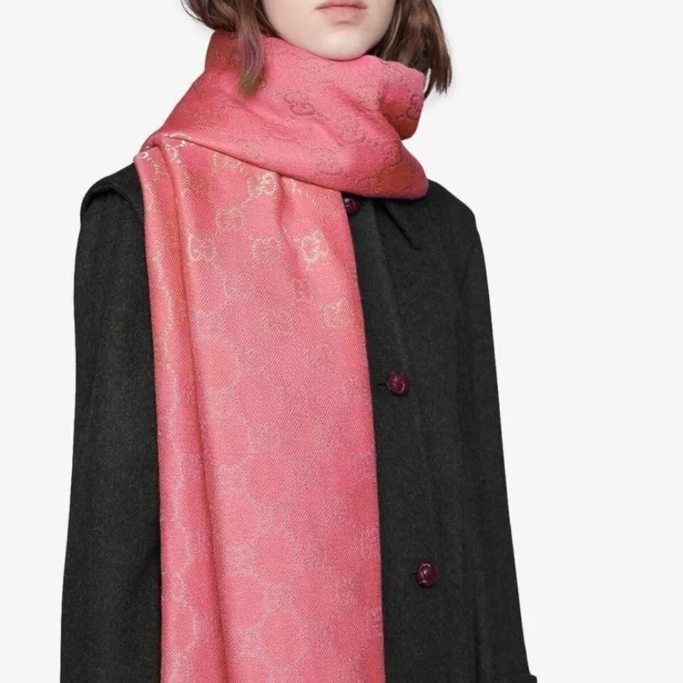 Pink gucci scarf cheap