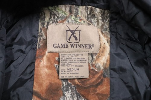 Game Winner Soft Felt Jacket Snap Zip Hunting Camo Mossy Oak Men's Medium - Picture 7 of 18