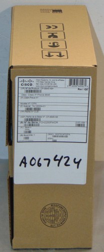 NEW Cisco CP-8845-K9 VOIP IP Phone with Power Adapter - 第 4/5 張圖片