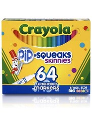 Crayola Pip-Squeaks Skinnies, 64 Washable Markers. Great for Home or School 