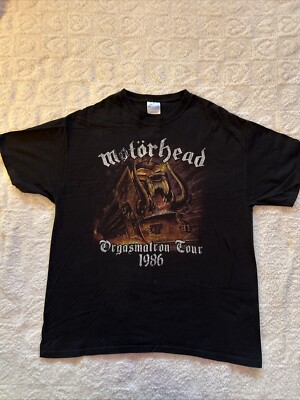 Vintage Motorhead Orgasmatron Rerelease Tour Shirt 1986 XL