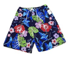 Vintage 90s Polo Sport Ralph Lauren Floral Print Drawstring Bathing Suit size 32