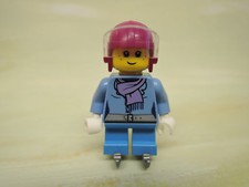 LEGO Figur Mädchen Ice Hockey Spielerin pinker Helm hol081  60133