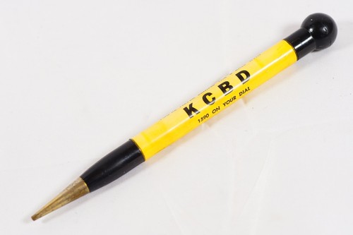 Radio KCBD 1590 Lubbock Texas 8 Ball End Dialer Advertising Mechanical Pencil