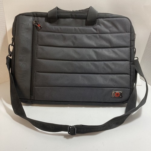 Swiss Gear Black Messenger Laptop Shoulder Bag - Picture 2 of 5