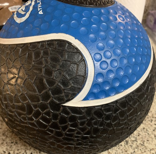 Athletic Works 8 Lb Medicine Ball, Blue & Black Weighted Ball Exercise Workout - Picture 5 of 5