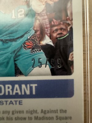 2019 panini Ja Morant Blue 99枚限定RC PSA10 JA MORANT 2019-20