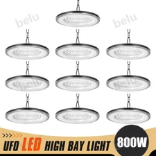 10Pack 800W UFO Led High Bay Light Commercial Warehouse Factory Lighting Fixture