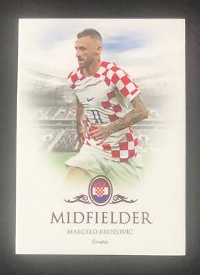 2023-24 Futera Unique Base Pink #033 Marcelo Brozovic Croatia 08/55