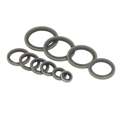 170PCS Drain Plug Gasket 10 Sizes Rubber And Metal Oil Drain Plug