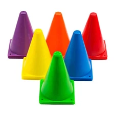EDX Early Childhood Traffic Cones Set of 10 Learning Skills Ages 3 Years and Up