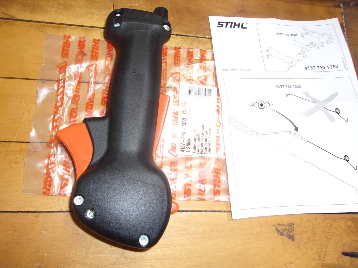 Genuine STIHL Control Handle Housing – Left & Right Sides For FS90R, FS110R, FS130R (OEM 4137-790-0300)