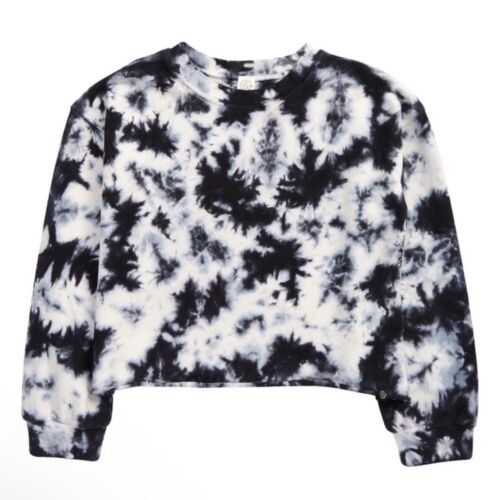 Treasure & Bond Kids' Crop sweatshirt organic cotton tie dye Girls large 10/12