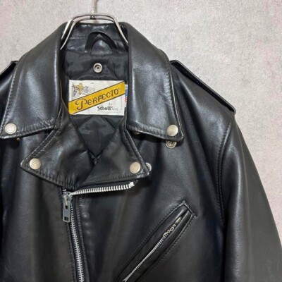 Schott Perfecto Double Leather Riders Jacket Size 34 Made in USA