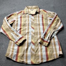 FOSSIL Pearl Snap Shirt Mens XL Long Sleeve B...