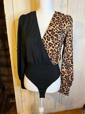Leopard Crossover Bodysuit- S