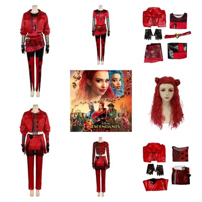 2024 Descendants:The Rise of Red-Red Cosplay Red Black Deluxe Costume fullsets