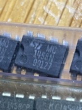A lot of TEN (10) Motorola or ST  LM1458N DIP8 Dual Operational Amplifiers.