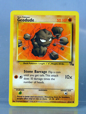 1999 geodude pokemon card Amazon.com: Pokemon - Geodude (47)
