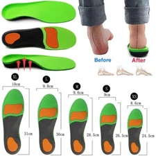 Orthotic Shoe Insoles Inserts Flat Feet High Arch Support For Plantar Fasciitis