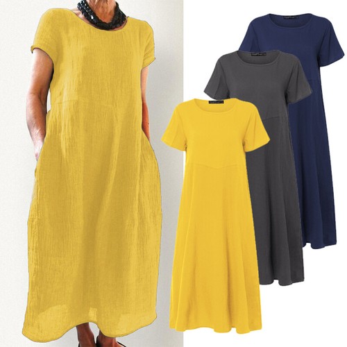 midi cotton t shirt dress