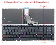 US backlit Keyboard for HP 15-ef 15-bs 15-cc 15-cd 15-ck 15M-BQ 15M-BP laptop