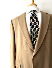 Jos. A. Bank 100 Cashmere Sport Coat Jacket Men's 46L Long Camel Tan 2-Button