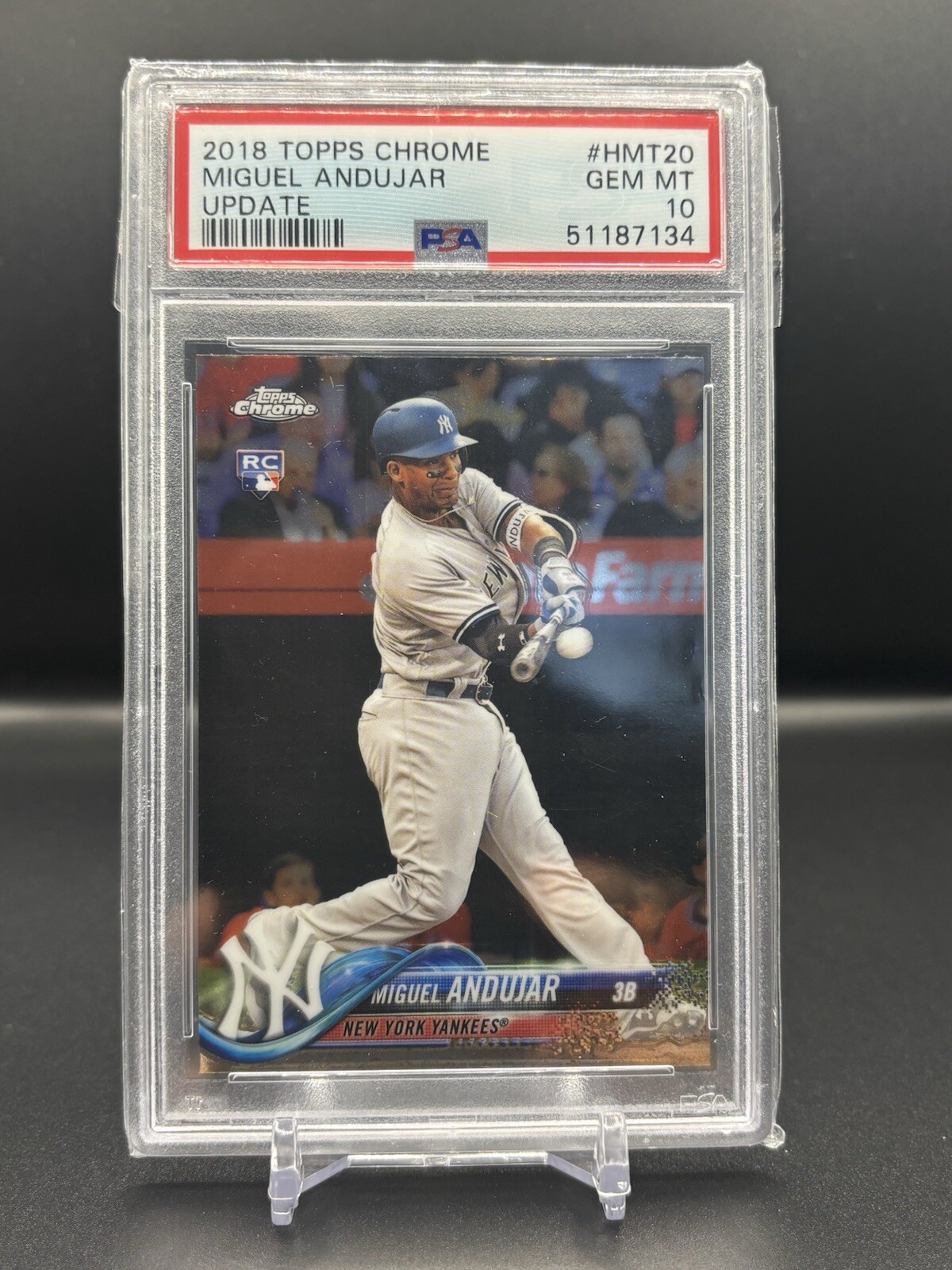 2018 Topps Chrome Update Miguel Andujar #HMT-20 PSA 10 RC